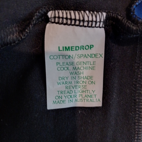 Limedrop Vintage Bodycon black and blue Mini dress Size 8 - Picture 7 of 9